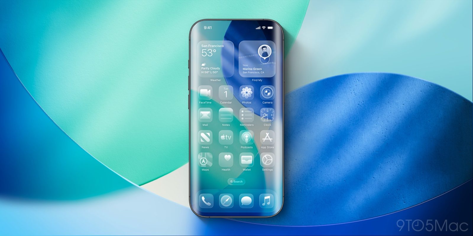 Concepto del 20 aniversario del iPhone
